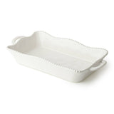 Perlette Cream Medium Rectagular Baker 14in x 8.75in