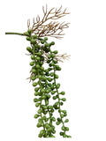 Artificial Hanging String Succulent - 3sprays soft and natural