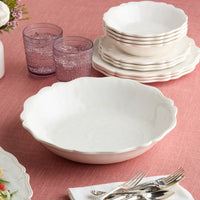 Isabella Cream Large Serving Bowl 13.75" 116 oz