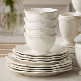Heritage Scroll Dinner Plate – Classic Curves in Stoneware