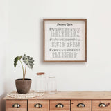 Amazing Grace Sheet Music White: 8 x 8 x 1.5
