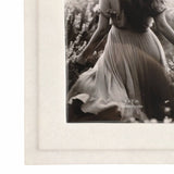 White 5x7 in. Rectangular Marble Border Solid Photo Frame
