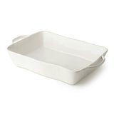 Linen Cream Large Rectangular Baker 16in x 10.25in x 3in