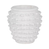 Ceramic Raised Textured Woven Knot Planter - White, 9 in.