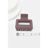 Matte Color Rectangle Medium Hair Clip: MIX COLOR / ONE(12)