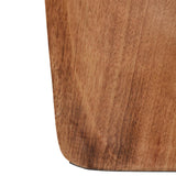 Decorative Vase - Natural Solid Wood Cut-Out Center, 18.5 in