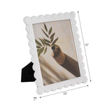 Resin Scallop Edge Decorative Photo Frame - White, 8x10 in.