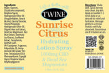 CBD Topical Body Lotion Spray with Magnesium-Citrus Sunrise