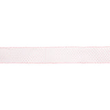 2 1/2" Wired Ribbon | Pink/White Woven | 10 Yard Roll