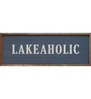 Lakeaholic Blue: 12 x 4 x 1.5