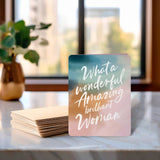 Brilliant Woman Blank Encouragement Card