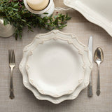 Heritage Scroll Salad Plate – Artistic Stoneware Accent