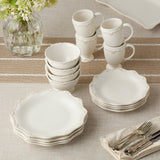 Heritage Scroll Dinner Plate – Classic Curves in Stoneware