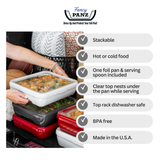 Premium Set - Pan Frame w/ Lid & Gel Pack - Charcoal