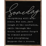 Someday Black: 8 x 10 x 1.5
