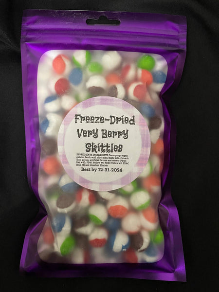 Freeze dried candy Skittles Large Bags: Very berry / Large 3oz