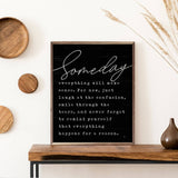 Someday Black: 8 x 10 x 1.5