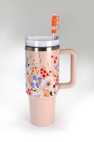 40oz STAINLESS STEEL TUMBLER | TB40OZ: MAMA CHECKER FUCHSIA