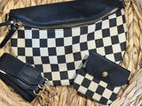 Checkmate Bum Bags: Brown