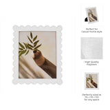 Resin Scallop Edge Decorative Photo Frame - White, 8x10 in.