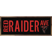 Street Avenue Bold Logo Texas Tech University: 12 x 4 x 1.5