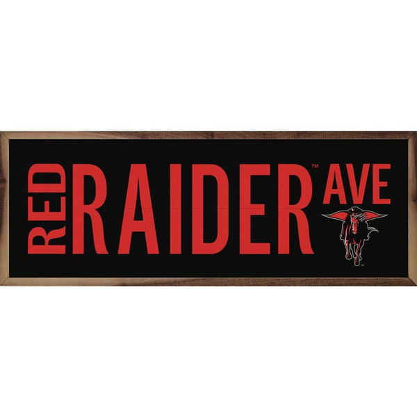 Street Avenue Bold Logo Texas Tech University: 12 x 4 x 1.5