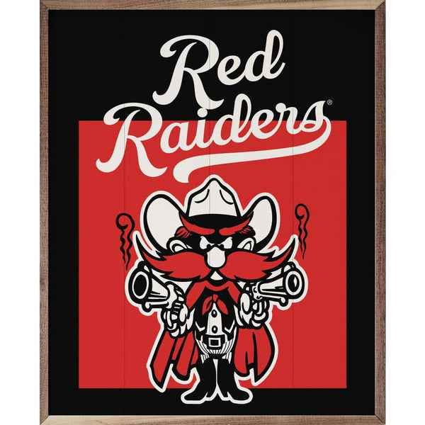 Simple Poster Bold Logo Texas Tech University: 8 x 10 x 1.5