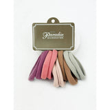 Dusty Color Shades Multicolor Elastic Hair Tie Set: MIX COLOR / ONE(12)