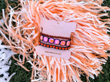 Enamel Stretch Bracelets - Team Spirit - Game Day: Red + Black
