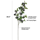 34.5"Desinger's Pick-Artificial Frosty Berry spray: Frosty Black