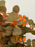 30" Rich Fall Tone Faux Eucalyptus Spray-150 Abundant Leaves: Fall Green