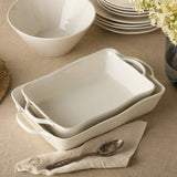 Linen Cream Medium Rectangular Baker 14in x 8.75in x 2.75in