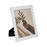 Resin Scallop Edge Decorative Photo Frame - White, 8x10 in.