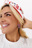 College Vault Texas Tech Logo Stud Earrings