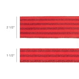 1 1/2" Wired Ribbon | Red Glittered Pinstripes on Red | 10 Yard Roll