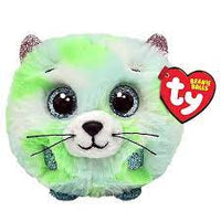 Ty Beanie Balls Green Cat