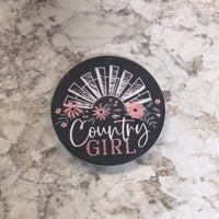 Country Girl Car Coasters