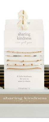 Sharing Kindness Sand Silver Bracelet