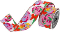 Lollipop Swirls Christmas Ribbon