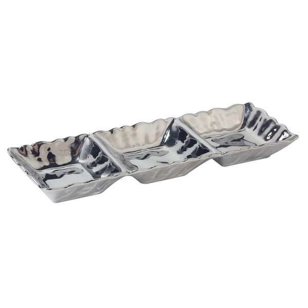 Silver Coast 3- Section Tray 15x 5.5