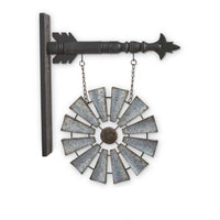 Galvanized Tin Windmill Arrow
