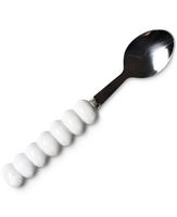 Signature White Knob Serving Spoon