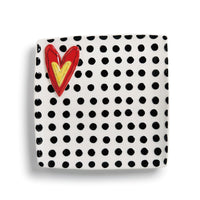 Black Dots Platter by Heartful Home
