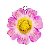 RT Pink Flower Mini Charm