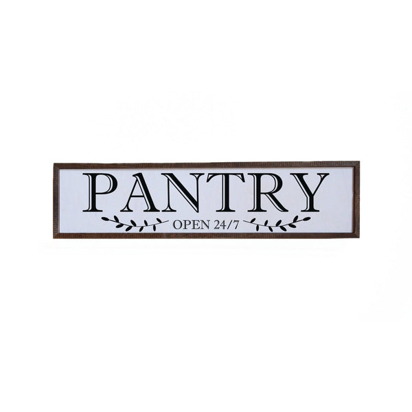 Pantry Open 24-7 Kitchen Sign - 24x6