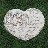 11"H MEMORIAL ANGEL STEPPING STONE GARDEN