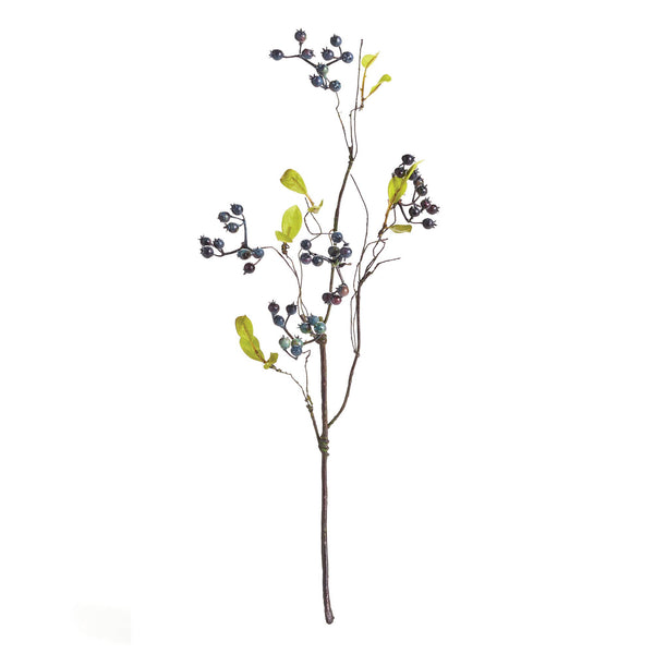 Wild Blueberry Stem 18"