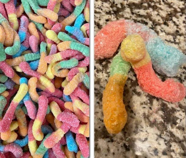 Freeze Dried Sour Gummy Worms