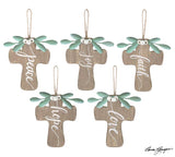 Ornament Natural Wood Cross