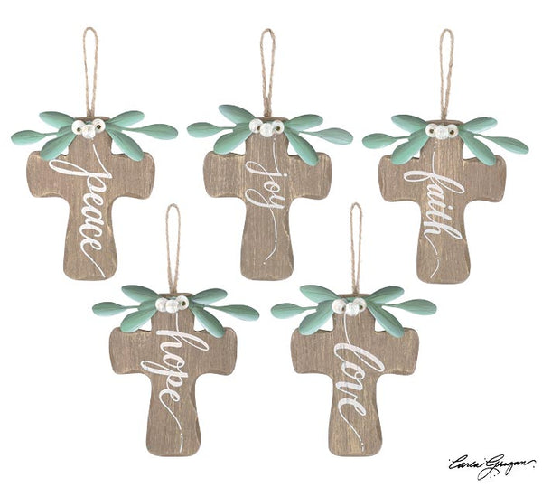 Ornament Natural Wood Cross